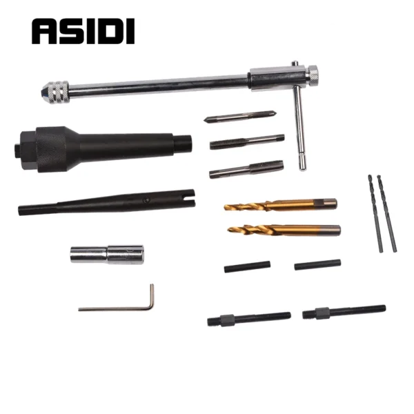 16Pc Damaged Glow Plug Removal Garage Drill & Wrench Car Tool 8mm 10mm CDI Engine PT1095