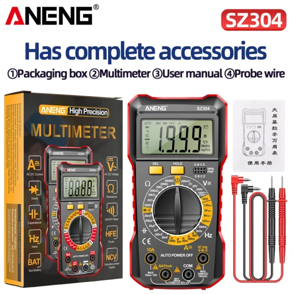ANENG SZ304 Multifunction Digital Multimeter