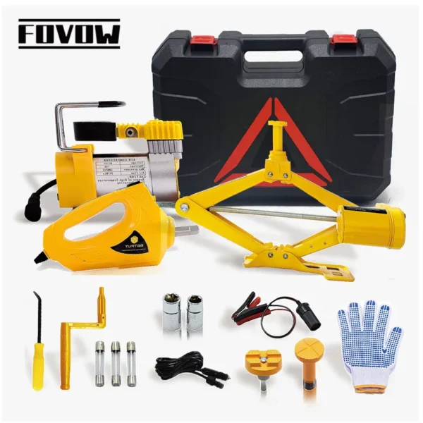 3-in-1 Electric Scissor Jack Set