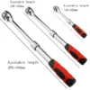 1/2'' 3/8'' 1/4'' Telescopic Ratchet Wrench 72 Teeth Adjustable Socket Spanner Key Bicycle Car Automotive Garage Repair Tool